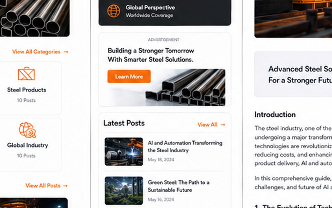 Electric Arc Furnaces: The Future of Steel Production: How New Technologies Are Changing the Sector — steel industry image