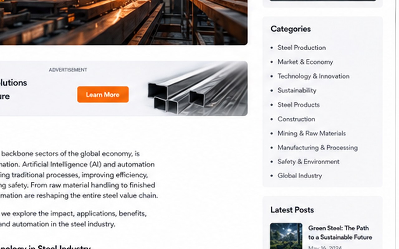 Electric Arc Furnaces: The Future of Steel Production: Emerging Methods and Their Business Impact — steel industry image