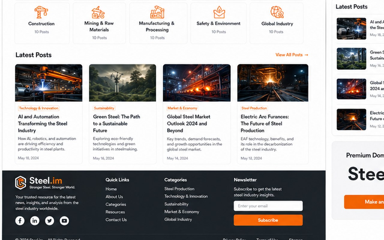 Electric Arc Furnaces: The Future of Steel Production: From Mill Operations to Real-World Applications — steel industry image