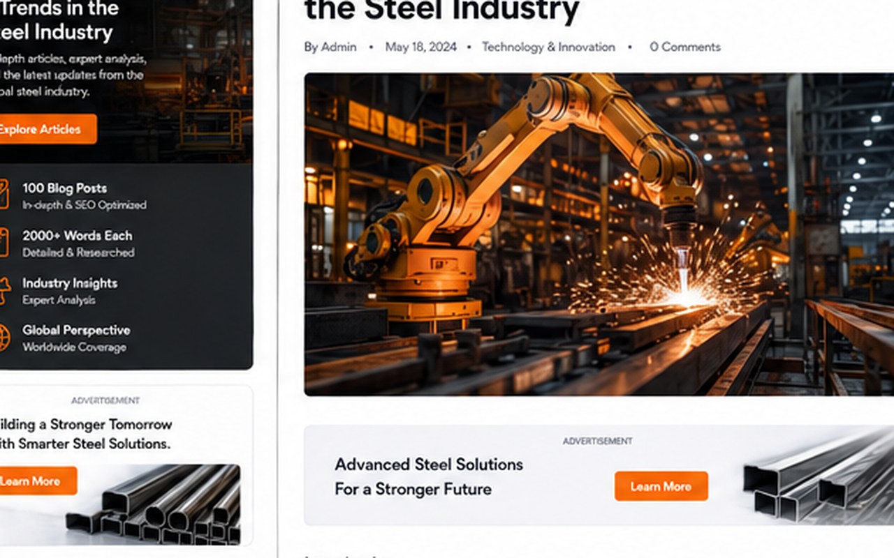 Electric Arc Furnaces: The Future of Steel Production: New Innovations Reshaping Steel Manufacturing — steel industry image